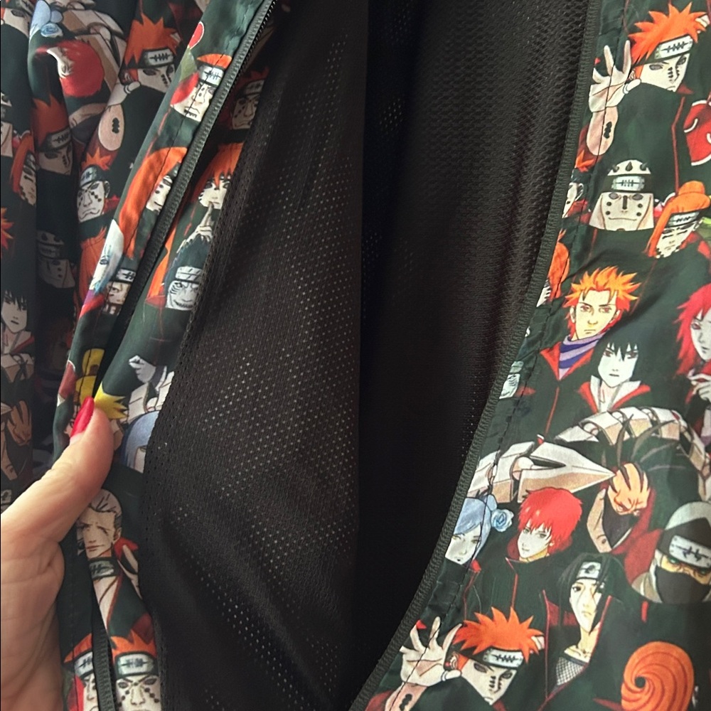 Anime Naruto Graphic Zip-Up Jacket - Picture 4 of 7